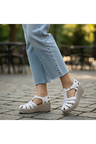 Deridün Yıldız Shoes Genuine Leather Women's Daily Lightweight Comfortable Or...