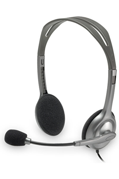logitech H110 Ακουστικά Πολυμέσων Επί του Αυτιού με Μικρόφωνο, Υποδοχή 3.5mm,...