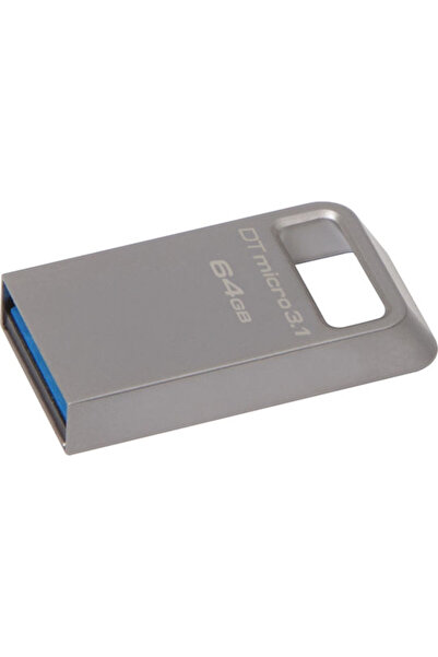 Kingston DataTraveler Micro 64GB USB 3.1 Στικάκι Γκρι