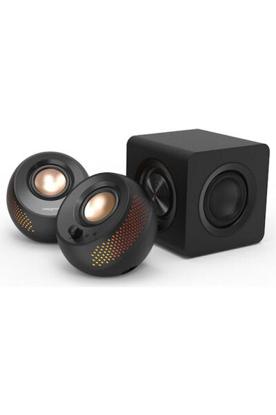 Creative Company Creative Pebble X Plus 2.1 Ηχεία με RGB και Bluetooth 30W Μαύρο