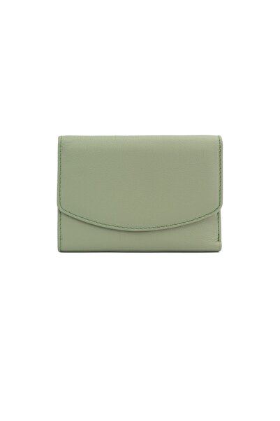 Posete Fagaras Ada Leather Wallet - Green, Genuine Leather Wallet , Women's W...