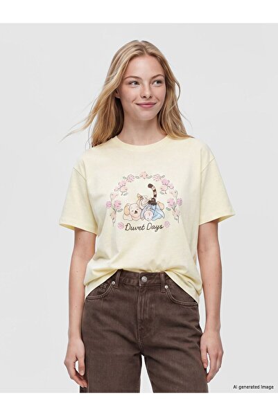 LC Waikiki Xside Crew Neck Winnie the Pooh Printed Women's T-Shirt
