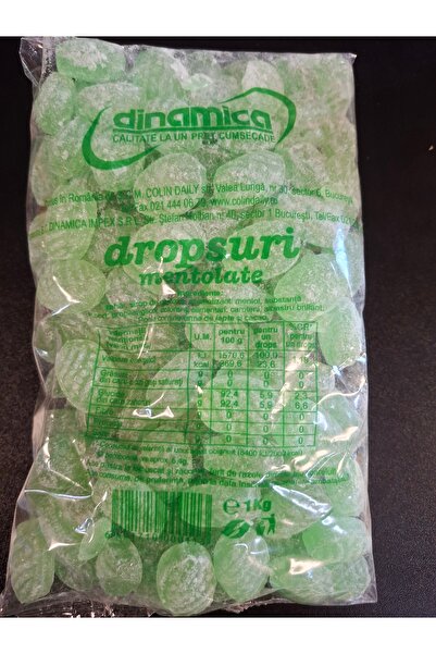 dinamica Classic Romanian Menthol Lollipops 1kg./bag
