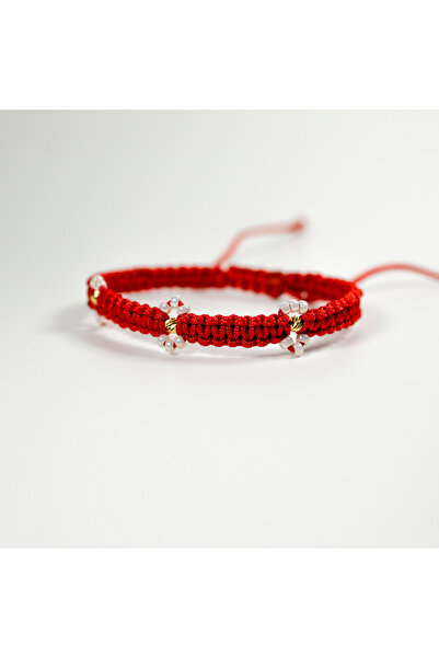 BLACK SWAN Bijoux Bratara reglabila cu snur impletit din matase si bilute din...