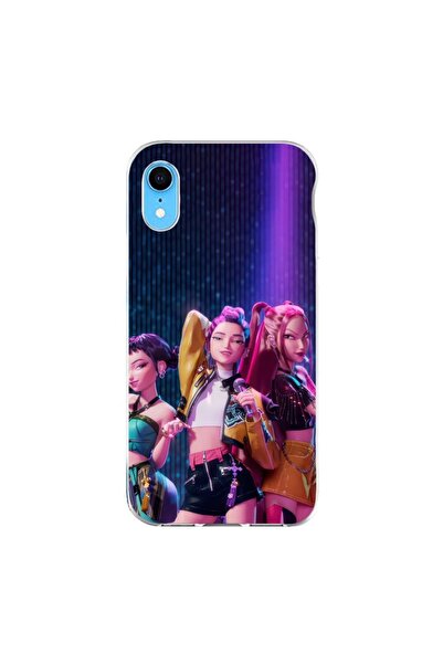 OEM Husa compatibila cu Apple iPhone XR Silicon Gel Tpu Model KPop Demon Hunt...