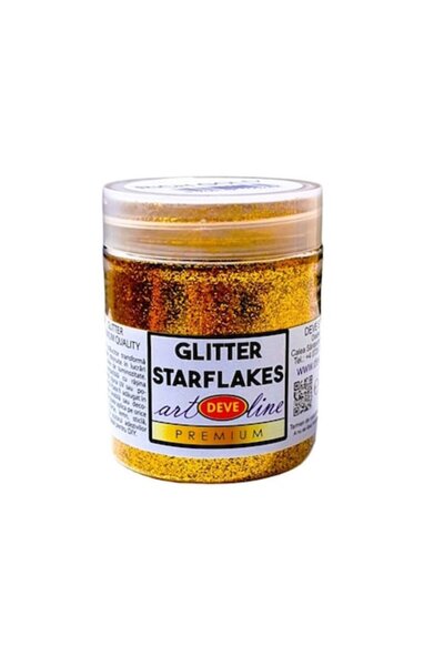 Deve Pigment glitter starflakes metalic vision,DEVE, 50gr, auriu bogat pentru...
