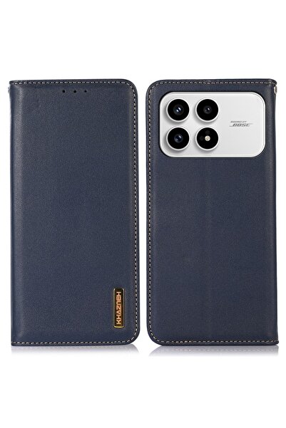 KHAZNEH Δερμάτινη Θήκη Βιβλίο Blue (Xiaomi Poco F8 Pro 5G)