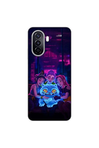OEM Θήκη συμβατή με Huawei Nova Y70 Σιλικόνης Gel TPU με σχέδιο KPop Demon Hu...