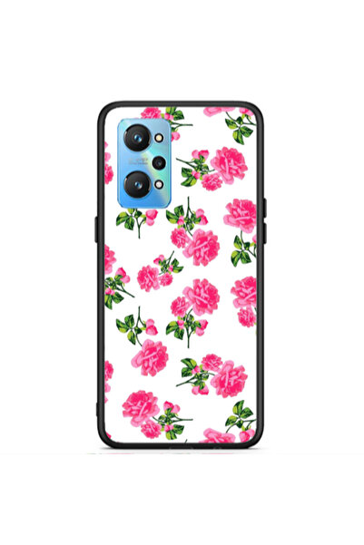 Other Realme Gt Neo 2 Roses White Black Glossy Θήκη