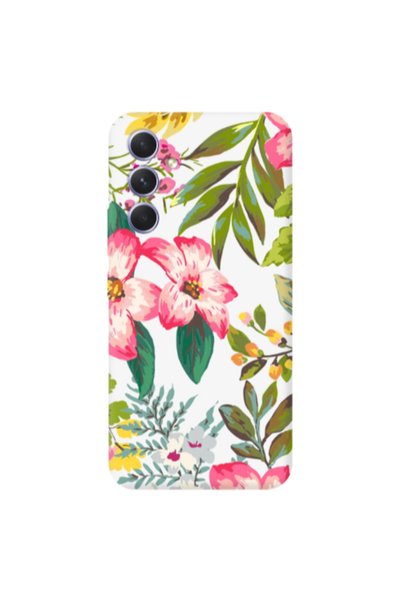 Other Samsung A56 Red laves Transparent Silicone TPU Θήκη