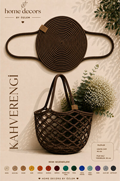 home decors by özlem Mesh Bag Shoulder Bag Straw Bag Beach Bag Handmade Daily...