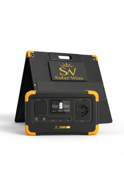Solar Wise E300 MaxPack | 600W 288Wh Taşınabilir Güç İstasyonu + 100W Katlana...