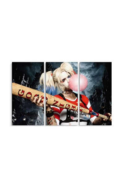 PRINTFINIT Harley Quinn Painting | 3 Pieces