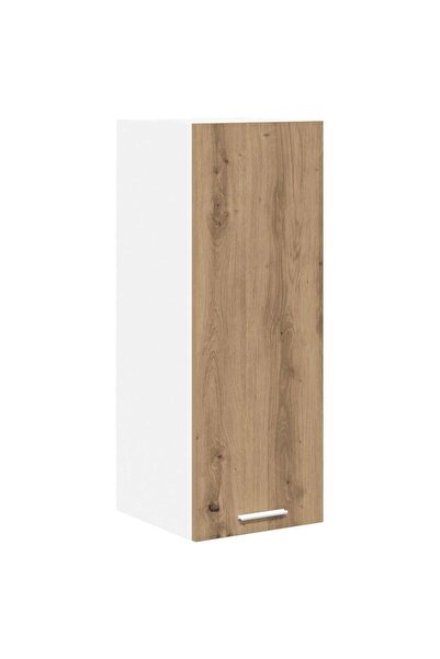 vidaxl Wall cabinet with door Artisan Oak and White 30 x 31 x 80 cm