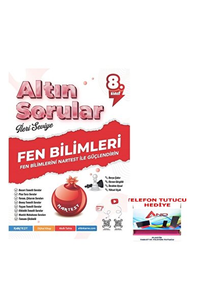 Nartest Yayınları 2026-2027 Müfredat 8 Sınıf Fen Bilimleri Altın Sorular İler...