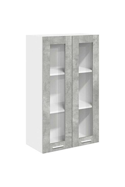 vidaxl Wall cabinet Concrete grey 60 x 31 x 100 cm Composite wood
