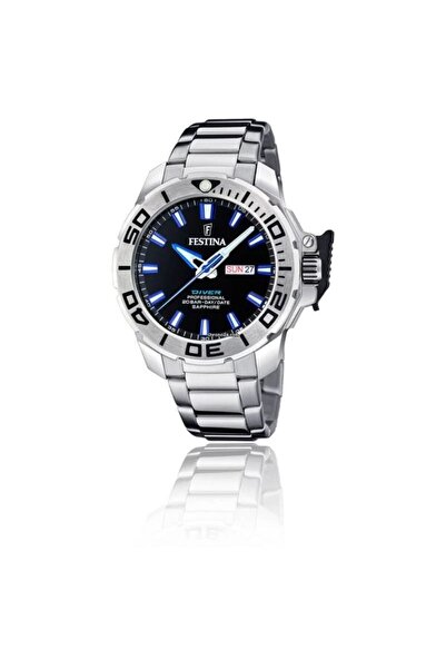FESTİNA Ρολόι Ανδρικό Stainless Steel Bracelet Καταδυτικό και με Καουτσού