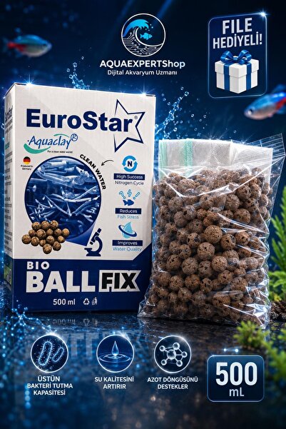 EuroStar Filtre Malzemesi - Aquaclay Biyolojik 500 ML - Filtre Hediyeli - Çok...