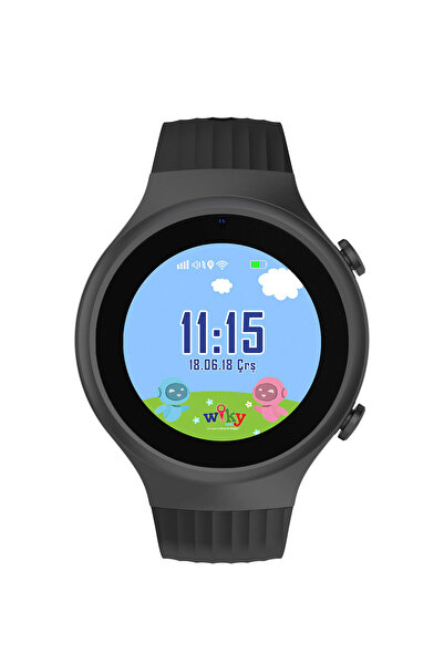 Wiky Watch 5S Siyah Görüntülü Arama Unisex Çocuk Akıllı Saat