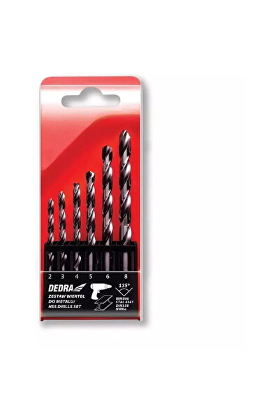 DEDRA EXIM Top Bottom Set of 6 metal drill bits;HSS;Steel 4341;135°; 2*49.3*6...