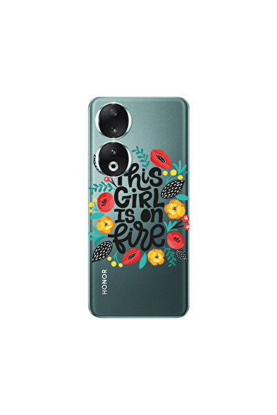 Other Honor 90 5G This Girl Transparent Silicone TPU Θήκη