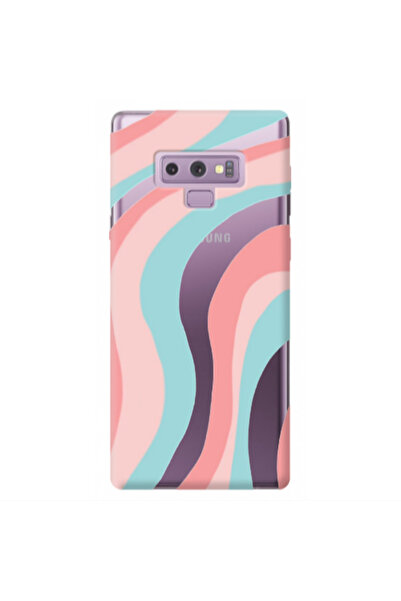 Other Samsung Note 9 Colored lines Transparent Silicone TPU Θήκη