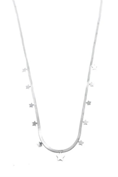 Marsilyan Nvdn- Ieg - Star Crushed Chain Necklace - 45cm - Silver Iegrs-Nvdn1