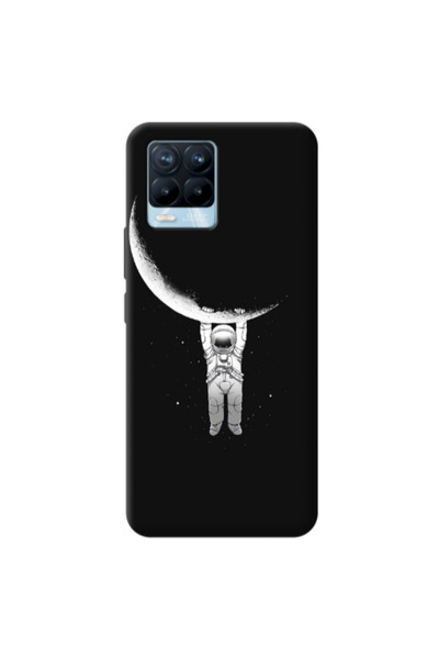 Other Realme 8 Pro Swinging on the moon Transparent Silicone TPU Θήκη