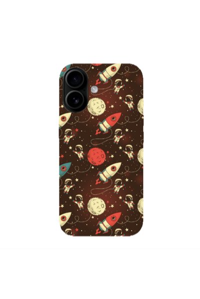 Other Apple Iphone 16 plus Stars and astronaut Transparent Silicone TPU Θήκη