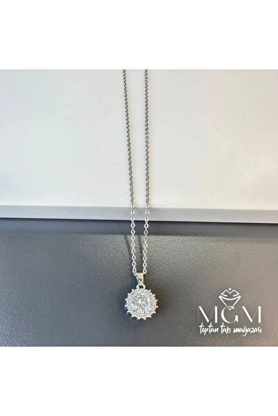 Marsilyan Nvdn- Ieg - Steel Zircon Stone Necklace Iegrs-Nvdn1