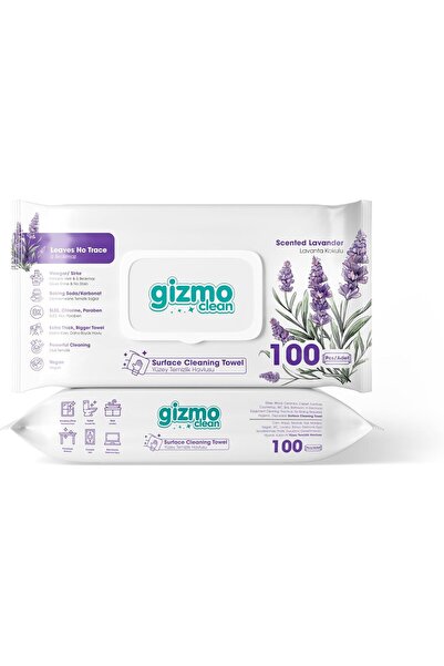 Yıldızan Terra Organic Surface Cleaning Towels with Lavender Scent 100Pcs Ter...