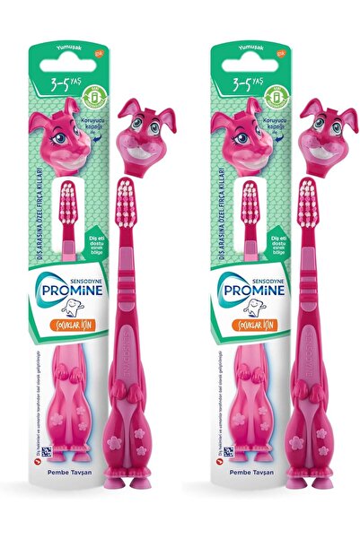 Yıldızan Terra Organik Children's Toothbrush Soft for 3-5 Years - Rabbit (2 P...