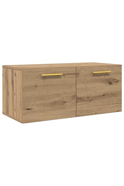 vidaxl Dulap de perete Pe perete stejar artizanal 80 x 36.5 x 35 cm