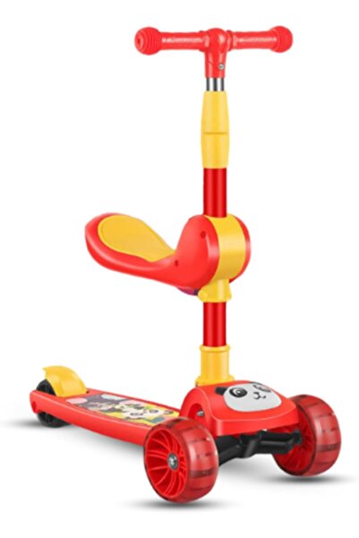 Generic MG Panda 3 in 1 Kick Foldable Scooter for Kids with Music | LED Light...