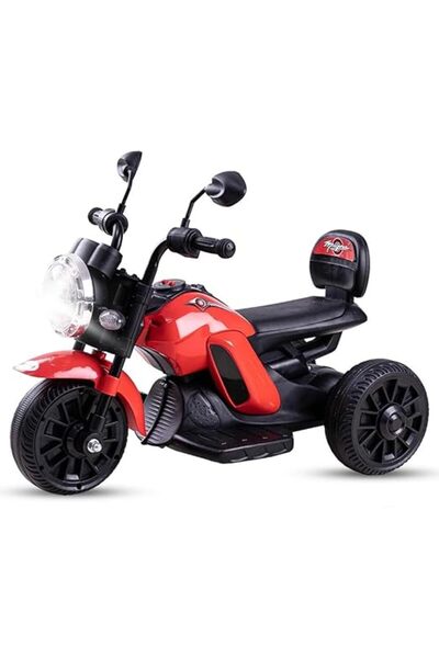 United 3-Wheel Medium Size 6V Electric Kids Bike, Red, Model 6689-BRJ