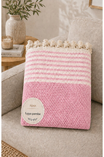 Vivesta Home 180X230 cm Cotton Wicker Woven Sofa Cover Non-Slip Shawl Cover S...