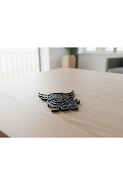 OEM Suport Pahar Decorativ Imprimat 3D Model Bovină Highland