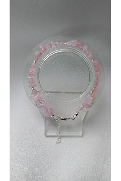 OEM Delicate Bracelet made of 925 Silver and Rose Quartz