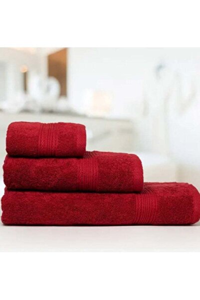 Genrics AASHZ Premium Classic Cotton Face Towel Red - Medium Size (50 x 90 cm)