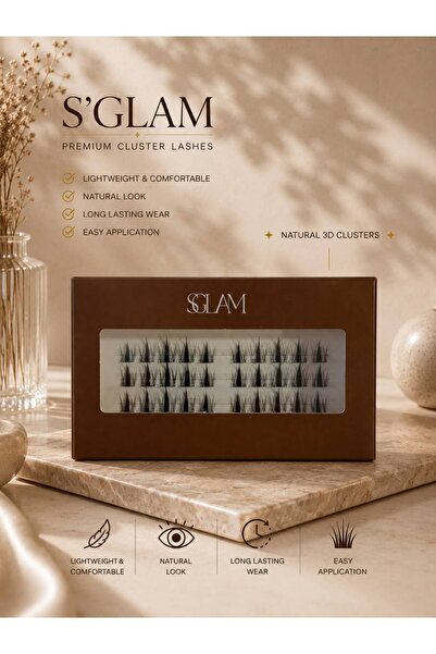 S'GLAM PRO. TEKLİ TAKMA KİRPİK NO: F70