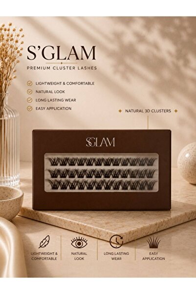 S'GLAM PRO. TEKLİ TAKMA KİRPİK NO: F50
