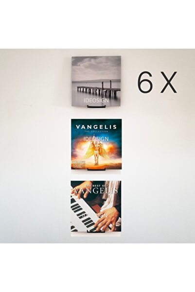 OEM Set 6 suporti de expundere pentru discuri vinyl sau CD cu prindere pe per...