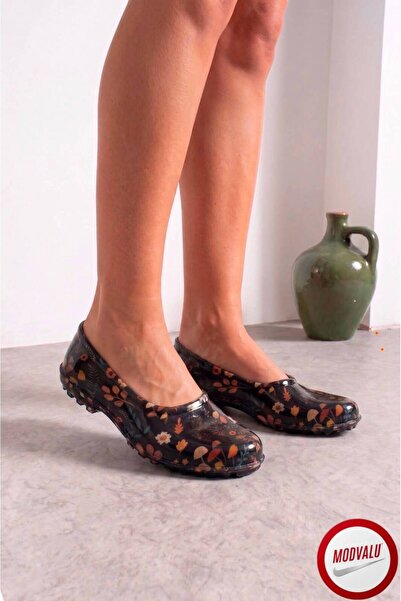 MODVALU Women's Non-Slip Sole Lightweight Rubber Floral Patterned Village Gar...