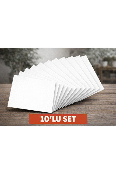 EMİZEY 10 ADET MDF BEYAZ PASTA ALTLIĞI 35X35 CM