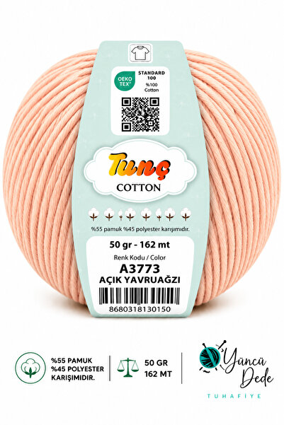 Tunç Cotton Amigurumi Punch Çanta ve Örgü İpi 50 Gr 162 metre %55 Pamuk %45 A...