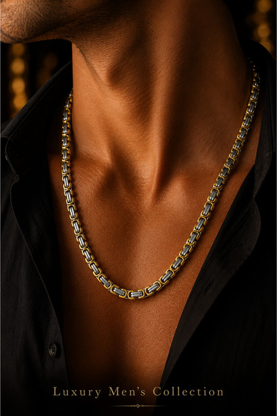 Jack Ferrero Luxury Men's Collection Çelik Kolye