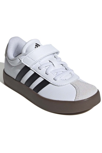 adidas Vl Court 3.0 El C Orthopedic Children's Sports Shoes White-Black