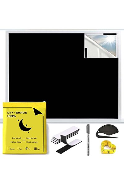 Arabest 5-Piece Blackout Curtain Set,145cm x 200cm Portable Window Cover with...