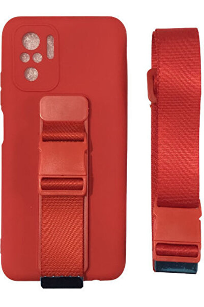 Hurtel Rope Air Bag Πίσω Κάλυμμα Σιλικόνης 1mm Κόκκινο (Redmi Note 10 / 10s /...