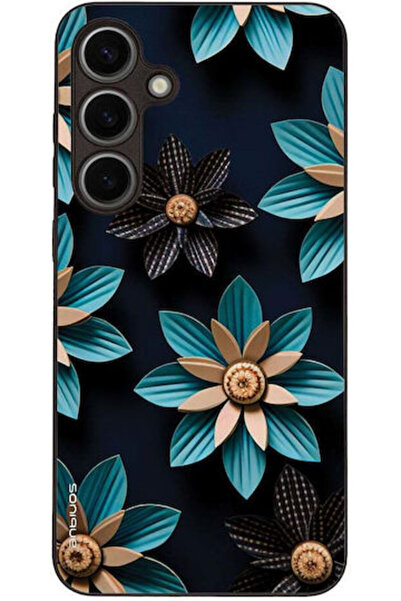Other Θήκη Sonique Σειράς 3D Λουλουδιών για Samsung Galaxy S24 Plus Ανοιχτό Μπλε